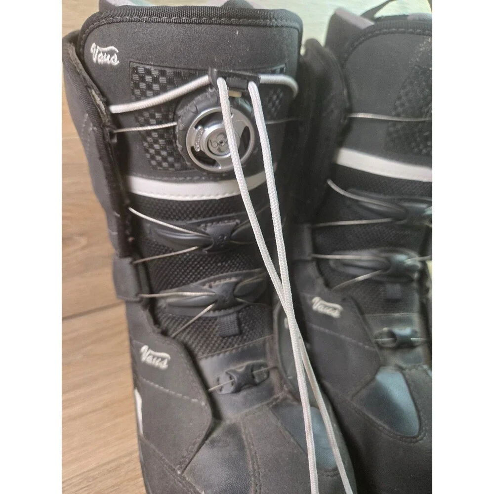 Vans Encore Womens Snowboard Boots Size 9 Black BOA Tri-Fit Asym-X Snowboarding